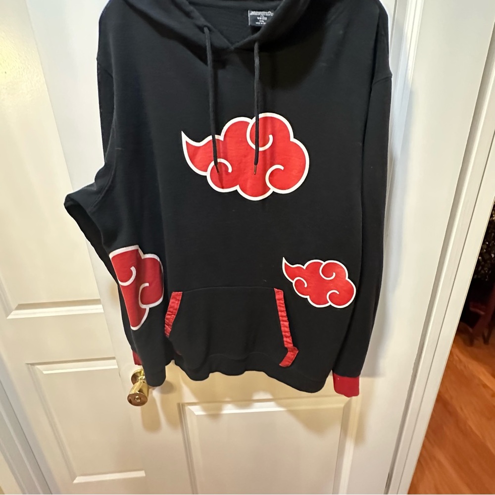 Vintage 2002 naruto viz akatsuki sasuke hoodie size XXL - Picture 2 of 10